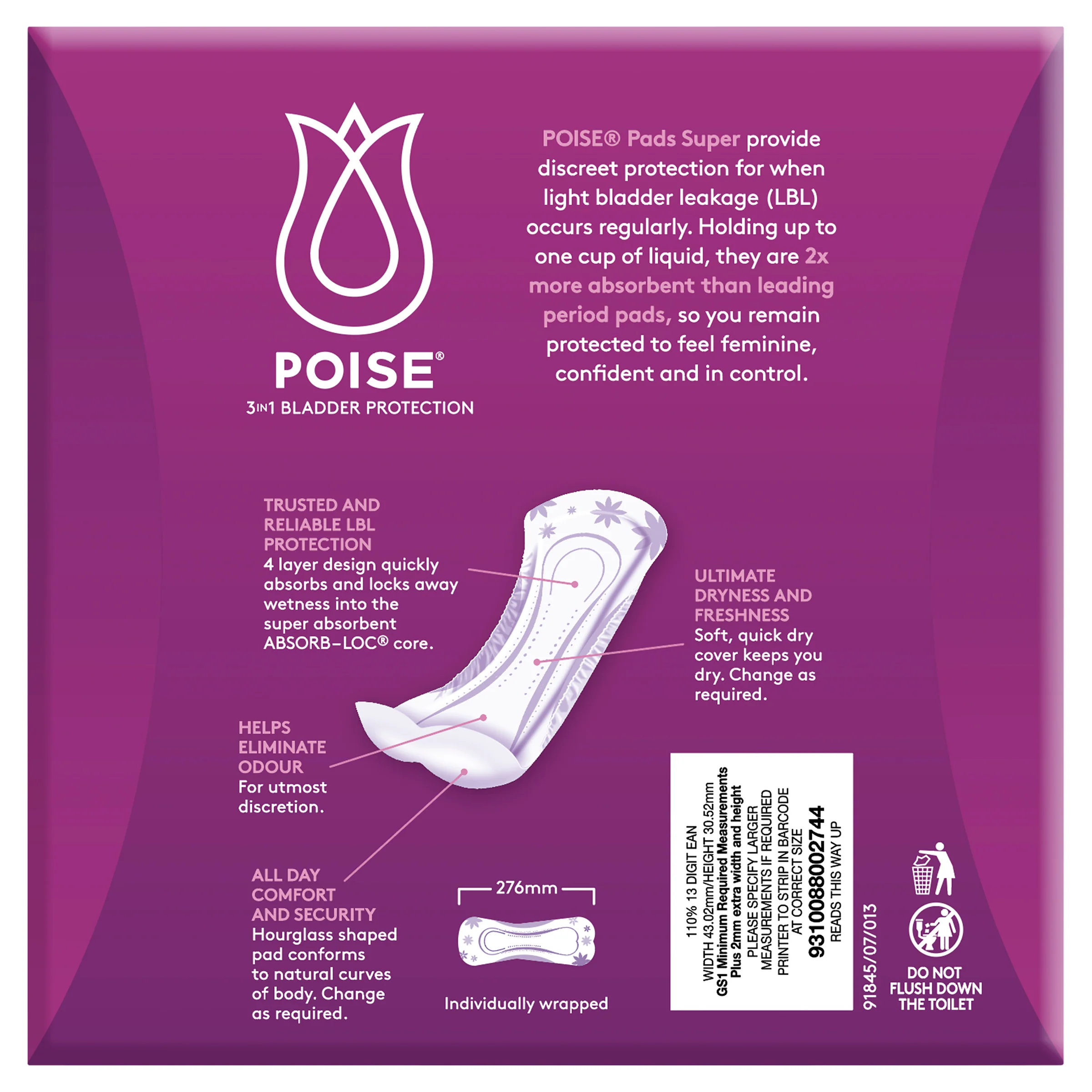 Poise Pads Super BULK PACK | 28 per packet - Image 3