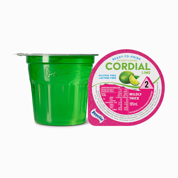 Precise Ready-To-Drink Mildly Thick/Level 2 Cordial 185mL Cups | Carton of 12 - Image 2