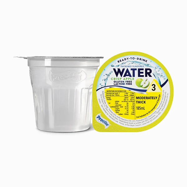 Precise Ready-To-Drink Moderately Thick/Level 3 Water 185mL Cups | Carton of 12 - Image 3
