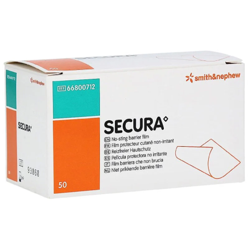 Smith & Nephew Secura No-Sting Barrier Film 1mL Swabs | Pack of 50 - Image 2