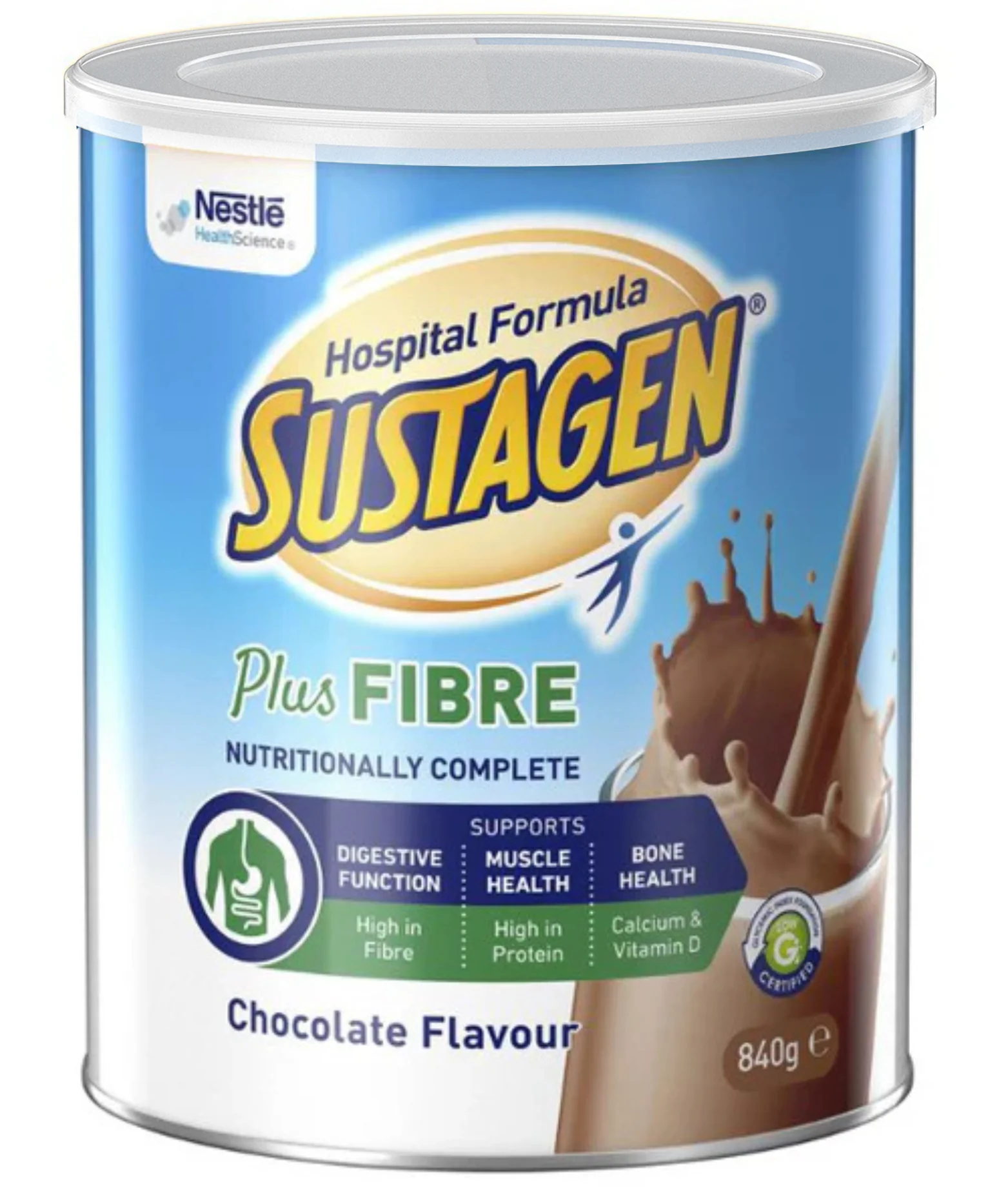 Sustagen Hospital Formula PLUS FIBRE 840g Can - Image 2