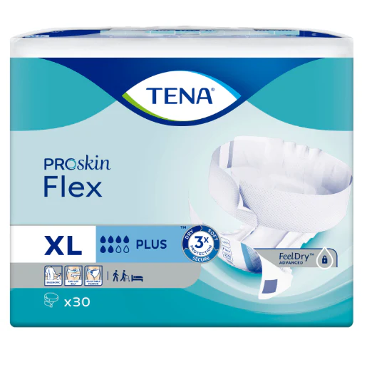 TENA Flex PROskin Plus Belted Incontinence Brief | Pack of 30 - Image 4