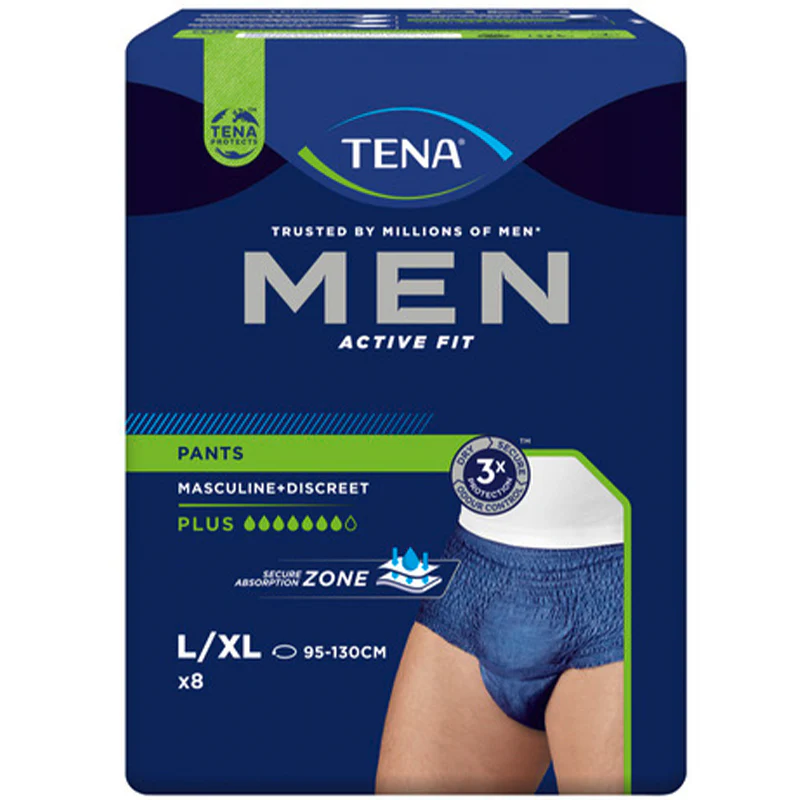 TENA Men Active Fit Pants Navy, Packet - Image 2