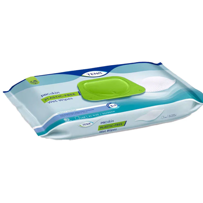TENA ProSkin Plastic Free Wet Wipes | Pack of 48 - Image 2