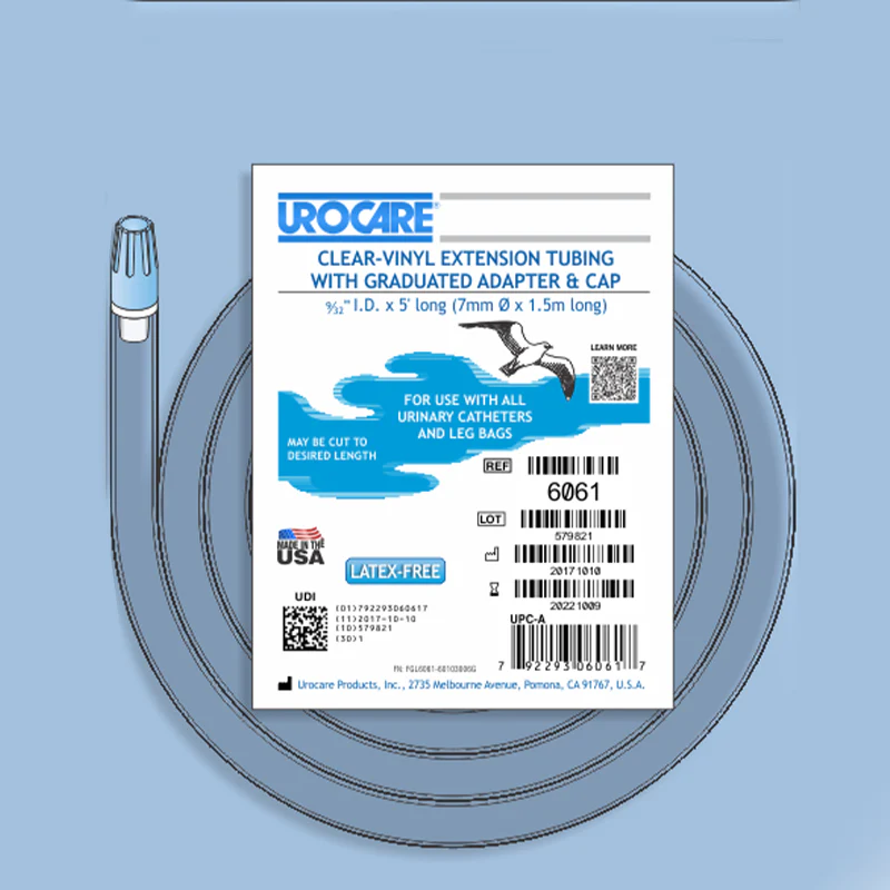 Urocare Clear Vinyl Tube Non-Sterile 1.5m 7mm - Image 2