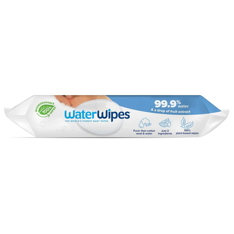 WaterWipes Biodegradable Baby Wipes 99.9% Water | Carton of 720 - Image 3