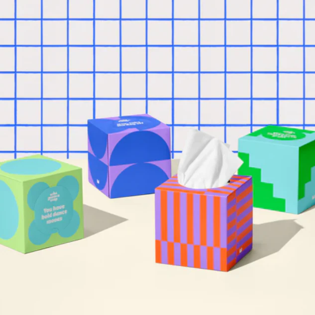 Who Gives A Crap Forest Friendly 3 Ply Tissues 60 sheets per box | Carton of 12 - Image 4