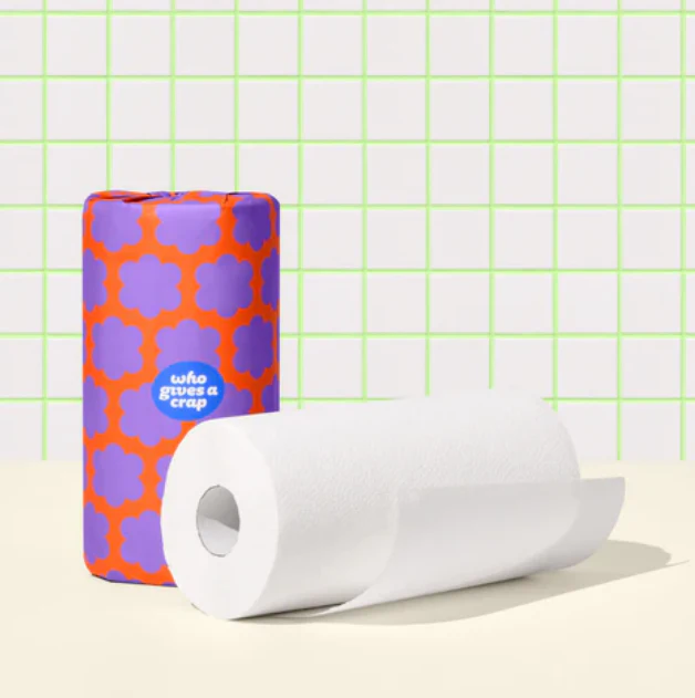 Who Gives A Crap Forest Friendly Paper Towels | Carton of 6 Double Length Rolls - Image 3